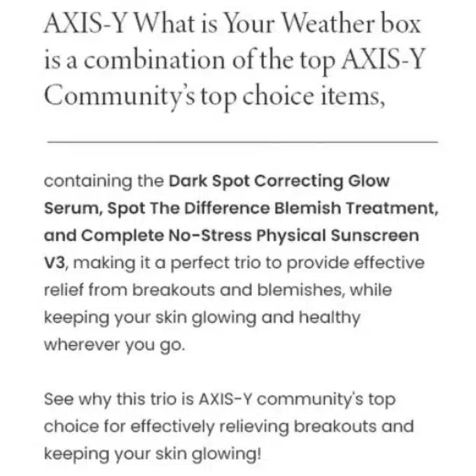AXIS Y What Is Your Weather 5 Piece Beauty Box - Image 9
