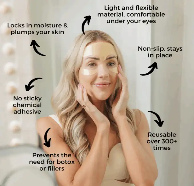 Reusable Forehead and Smile Line Patch Set - Image 3