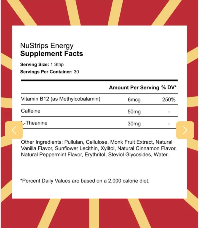 NuStrips Energy (Lemon Flavor) - 3-Pack - Image 7