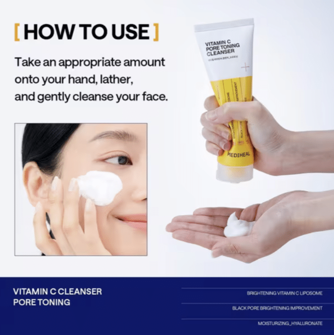 Mediheal Vitamin C Pore Toning Cleanser - Image 5