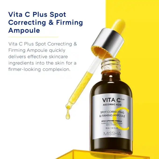 Missha Vita C + Spot Correcting and Firming Ampoule - Image 4