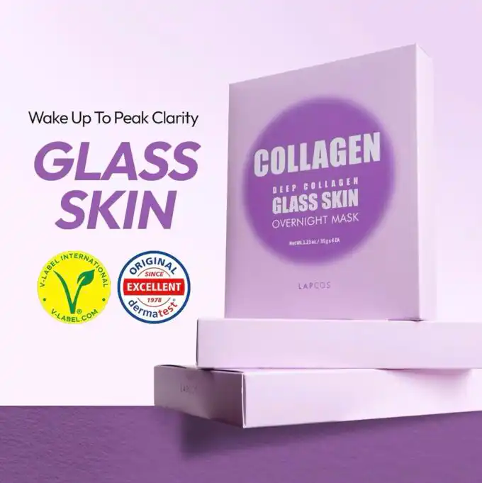 LAPCOS Deep Collagen Glass Skin Overnight Mask - Image 2