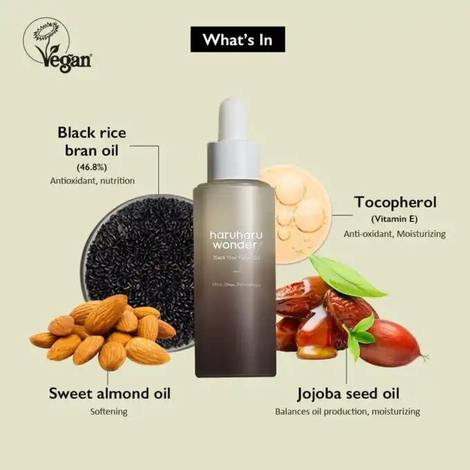 Haruharu Wonder Black Rice Facial Oil - Image 4