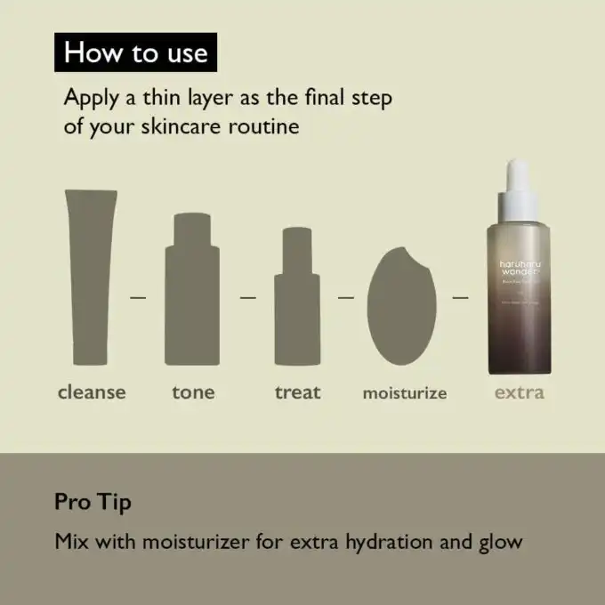 Haruharu Wonder Black Rice Facial Oil - Image 8