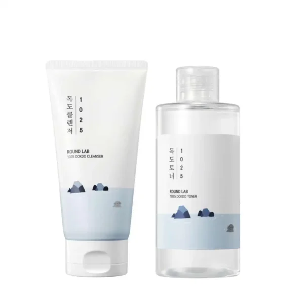 ROUND LAB 1025 Dokdo Cleanser & Toner Bundle