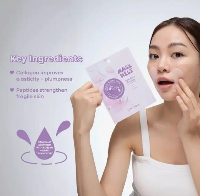 TONYMOLY Peptide 9 Eye & Smile Like Collagen Melt Mask - Image 3