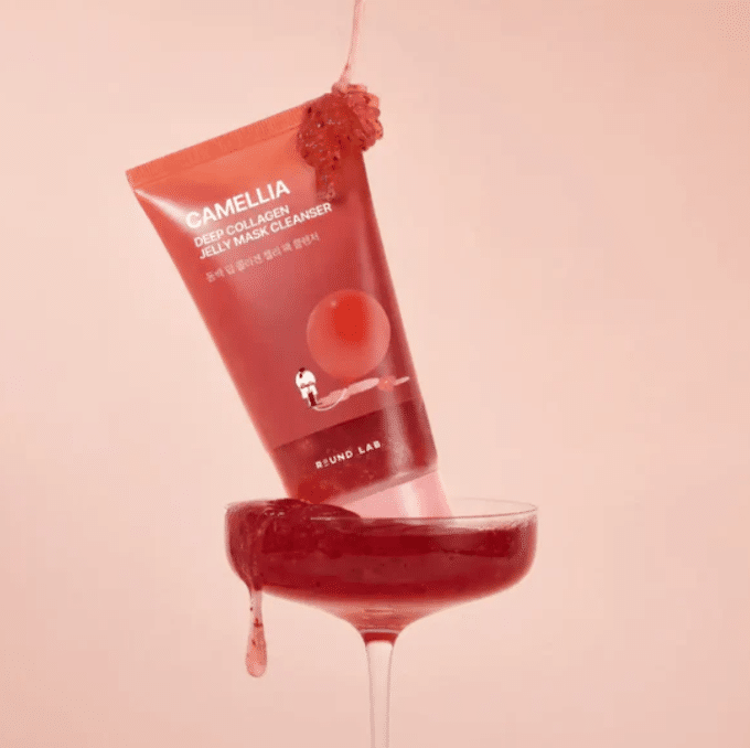 Round Lab Deep Collagen Camellia Jelly Mask Cleanser - Image 3
